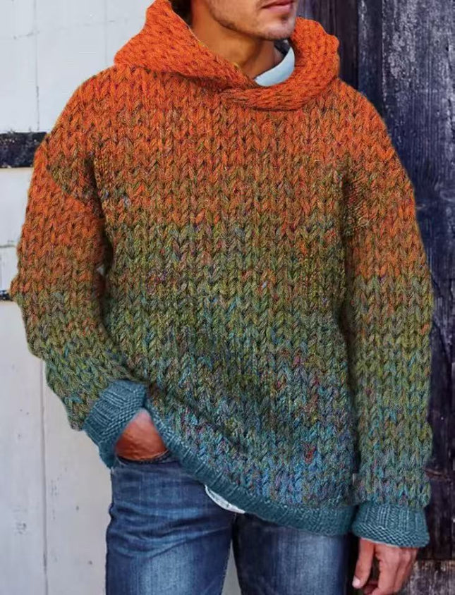 Men's Classic Woven Hooded Sweater