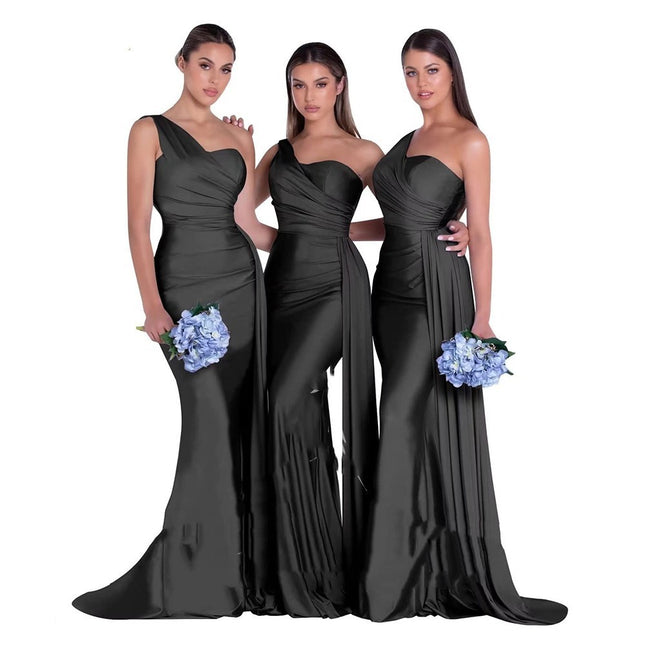 One Shoulder Elegant Wedding Dress