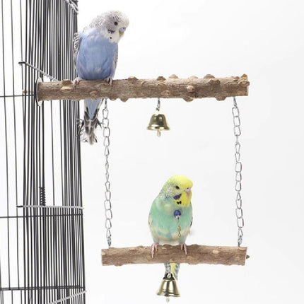 Parrot Solid Wood Stand Rod Swing