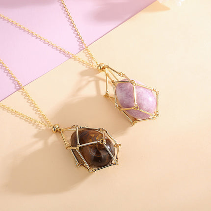 Collier avec pendentif en cristal naturel