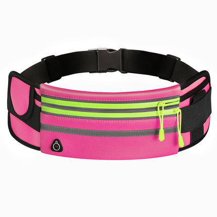 Sac banane imperméable à double fermeture éclair pour le sport et la course à pied, sac banane unisexe