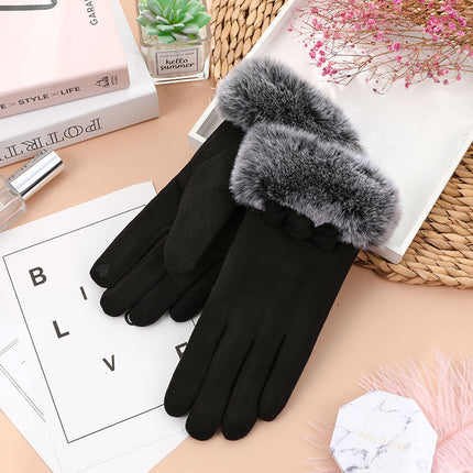Gants chauds et épais pour cyclisme en plein air pour femmes