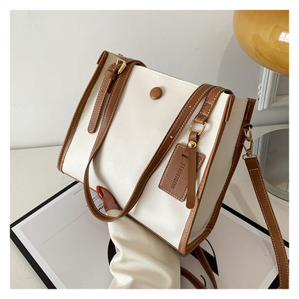 Sac messager à bandoulière tendance avec coutures tendance