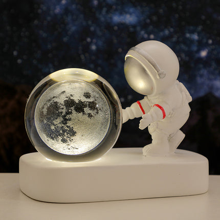 Glowing Astronaut Galaxy Crystal Ball Night Light