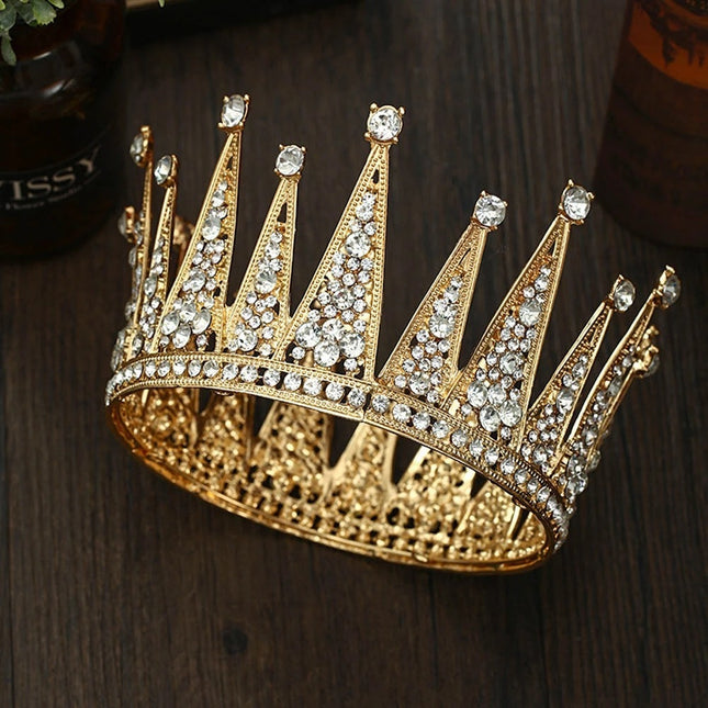 Bijoux de cheveux de mariage de mode de couronne de diamant