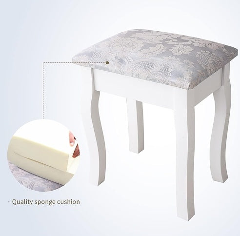 Vanity Table Set with 4 Drawers