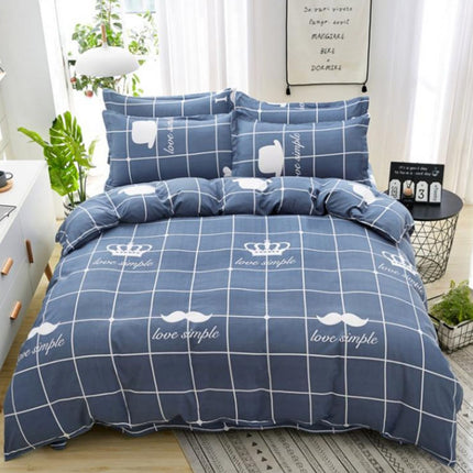 Diamond Velvet 4-Piece Bedding Set