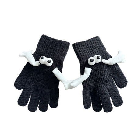 Gants chauds magnétiques pour couple Gants mignons pour les mains de poupée