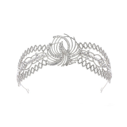 Couronne en strass Vêtements de luxe Bijoux de cheveux de mariage de mariée 