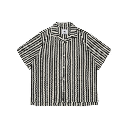 Shirt Men's Loose Short Sleeve Jacket