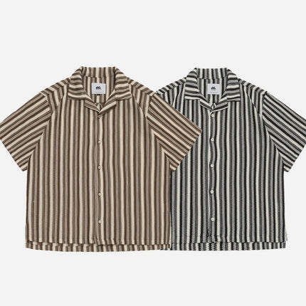 Shirt Men's Loose Short Sleeve Jacket