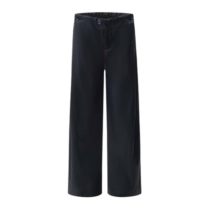 Pantalon droit ample à jambes larges rétro