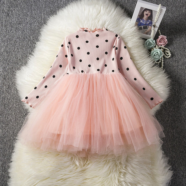 Bébé Filles Printemps Hiver Manches Longues Tutu Dentelle Robes Infantil Nouveau-Né 1er Anniversaire Fête Vêtements Robe De Baptême Vêtements Décontractés