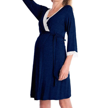 Chemise de nuit pour femmes enceintes Vêtements de nuit de maternité