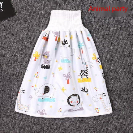 High-Waist Waterproof Diaper Skirt