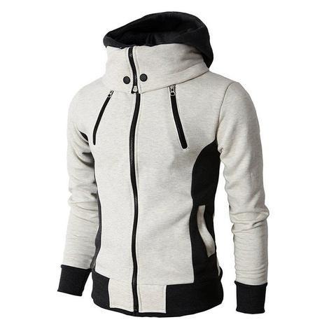;Men's Zip-Up Hooded Jacket