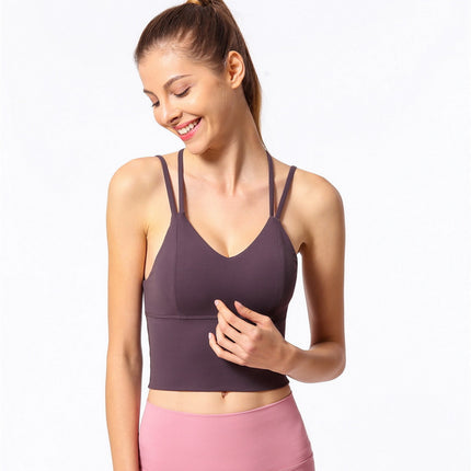Sexy Cross-Shoulder Strap Sports Tank