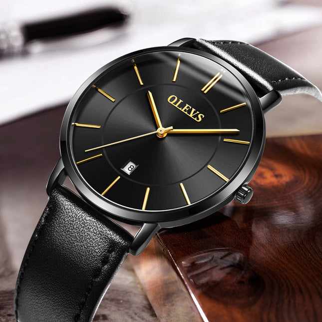 Stylish Auto Date Quartz Wristwatch