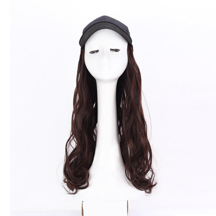 Casquette perruque grosse vague