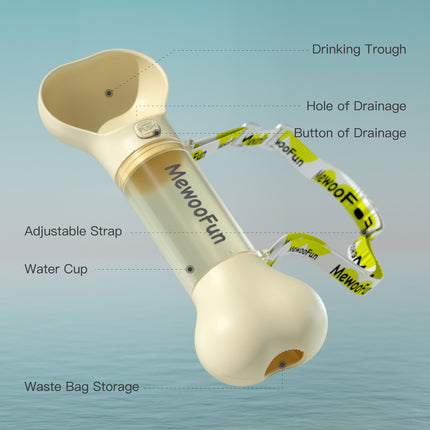 Mewoofun Pet Dog Water Bottle Feeder