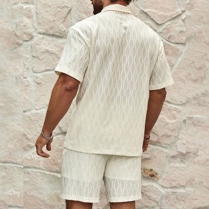 Men's Loose Casual Shirt and Shorts Set