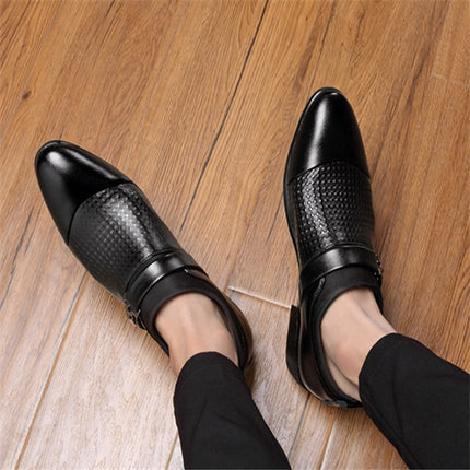 Men's Formal Leather Shoes - Breathable, Wear-Resistant, Non-Slip