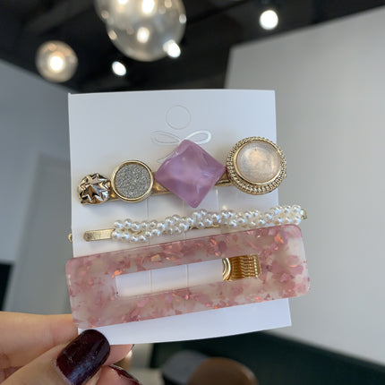 Elegant Pearl Hair Clip Set