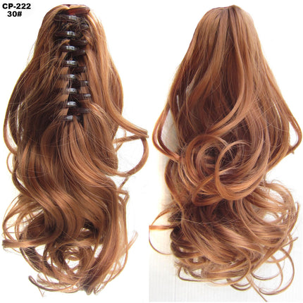 Long Wave Ponytail Wrap Around Clip-In Hair Headwear