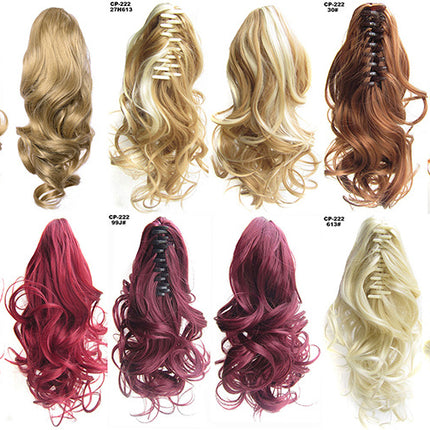 Long Wave Ponytail Wrap Around Clip-In Hair Headwear