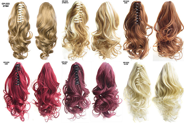Long Wave Ponytail Wrap Around Clip-In Hair Headwear