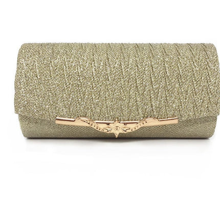 Pochette de mariage élégante – Tissu, bandoulière en chaîne