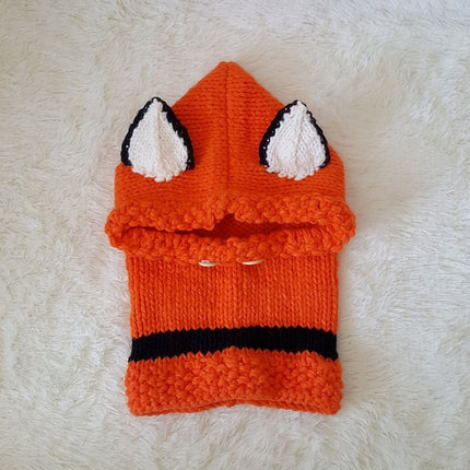Bonnet en laine tricoté avec cache-oreilles pour enfants