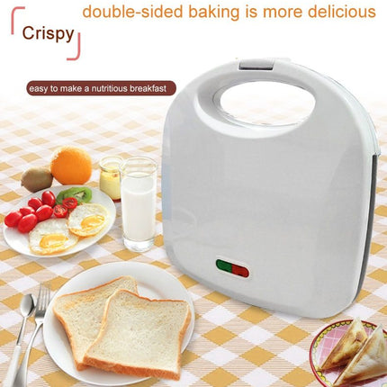 220V white color Double-sided breakfast sandwich machine panini toaster household omelette Fried steak sanwich maker
