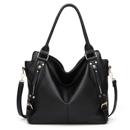 Sac fourre-tout vintage en cuir PU pour femme