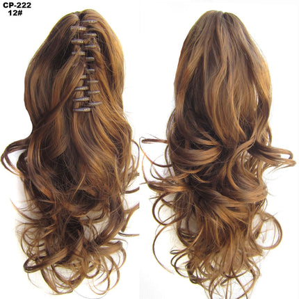 Long Wave Ponytail Wrap Around Clip-In Hair Headwear