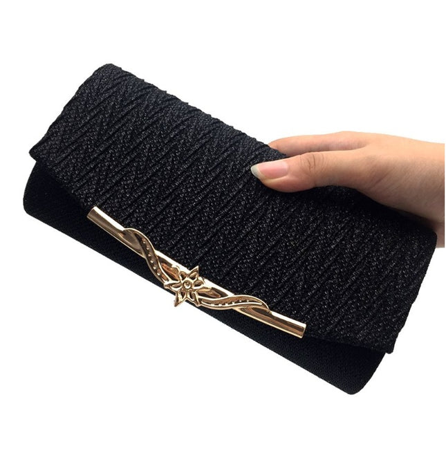 Elegant Wedding Clutch Handbag – Cloth, Chain Strap