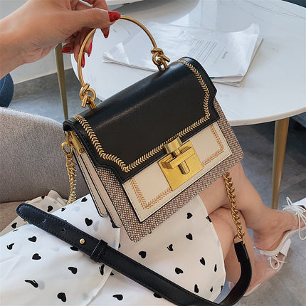 Sac à bandoulière à chaîne texturé tendance pour plus de style