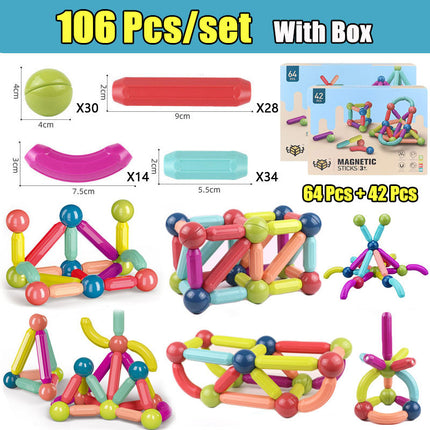 Magnetic Rod Building Blocks For Children Toys Gift