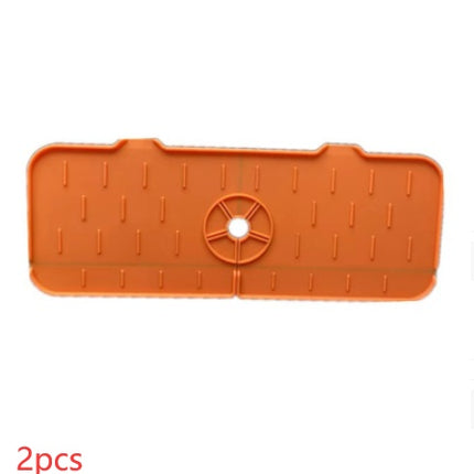 Tapis anti-éclaboussures en silicone pour robinet