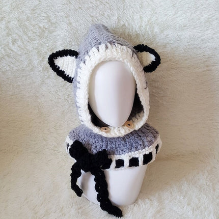 Bonnet en laine tricoté avec cache-oreilles pour enfants