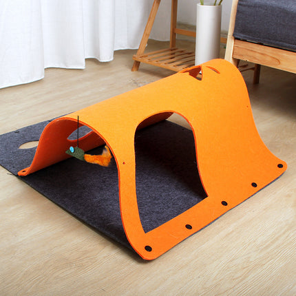 Jouet tunnel pour chat combiné 2 en 1 à faire soi-même
