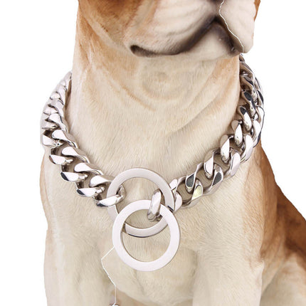 Chaîne de traction grossière en acier inoxydable moulée pour animaux de compagnie