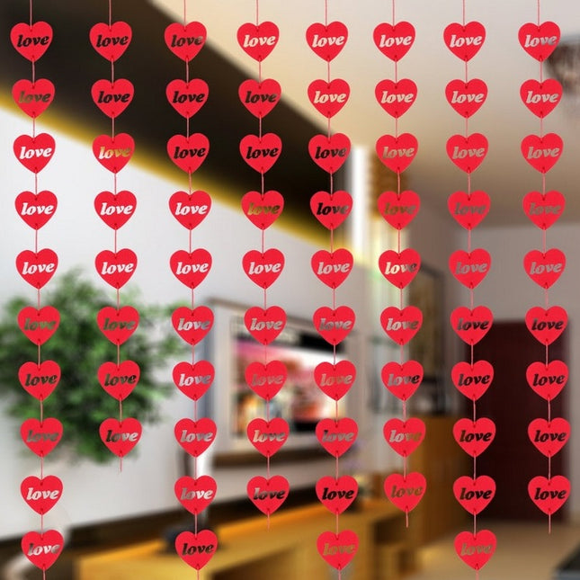 Heart DIY Woven Flower Curtain
