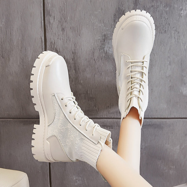 Winter High Top British Martin Boots Women’s Lace-Up Fashion