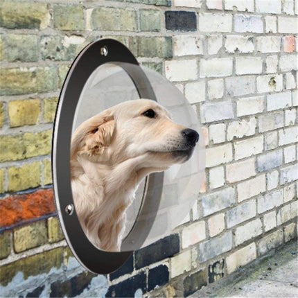 Acrylic Window Transparent Semi-Circular Cover Pet Fence Window