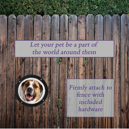 Acrylic Window Transparent Semi-Circular Cover Pet Fence Window