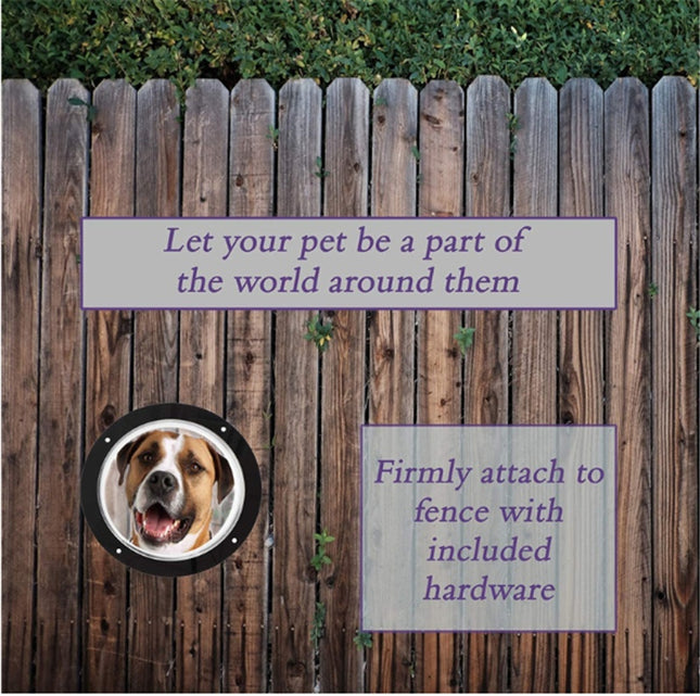 Acrylic Window Transparent Semi-Circular Cover Pet Fence Window