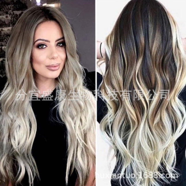 Wig Female Long Curly Hair