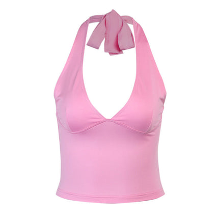 Halter Neck V-Neck Display Chest Strap