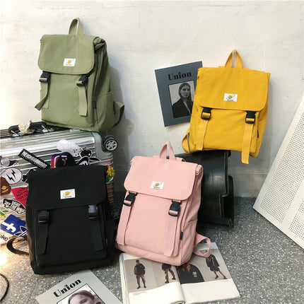 Sac à dos en toile imperméable pour femme – Sac d’école et de voyage élégant pour adolescentes